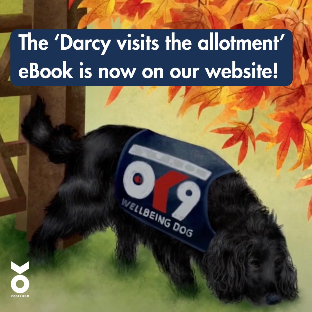 We’re pleased to announce that the ‘Darcy goes to the Allotment’ eBook is now available on our website!

Written by PC Kathy Vale from the <a href="/DC_Police/">Devon & Cornwall Police</a>  Wellbeing team, the story follows Darcy, one of our OK9 wellbeing dogs. 

As she spends time at the allotment, young readers are