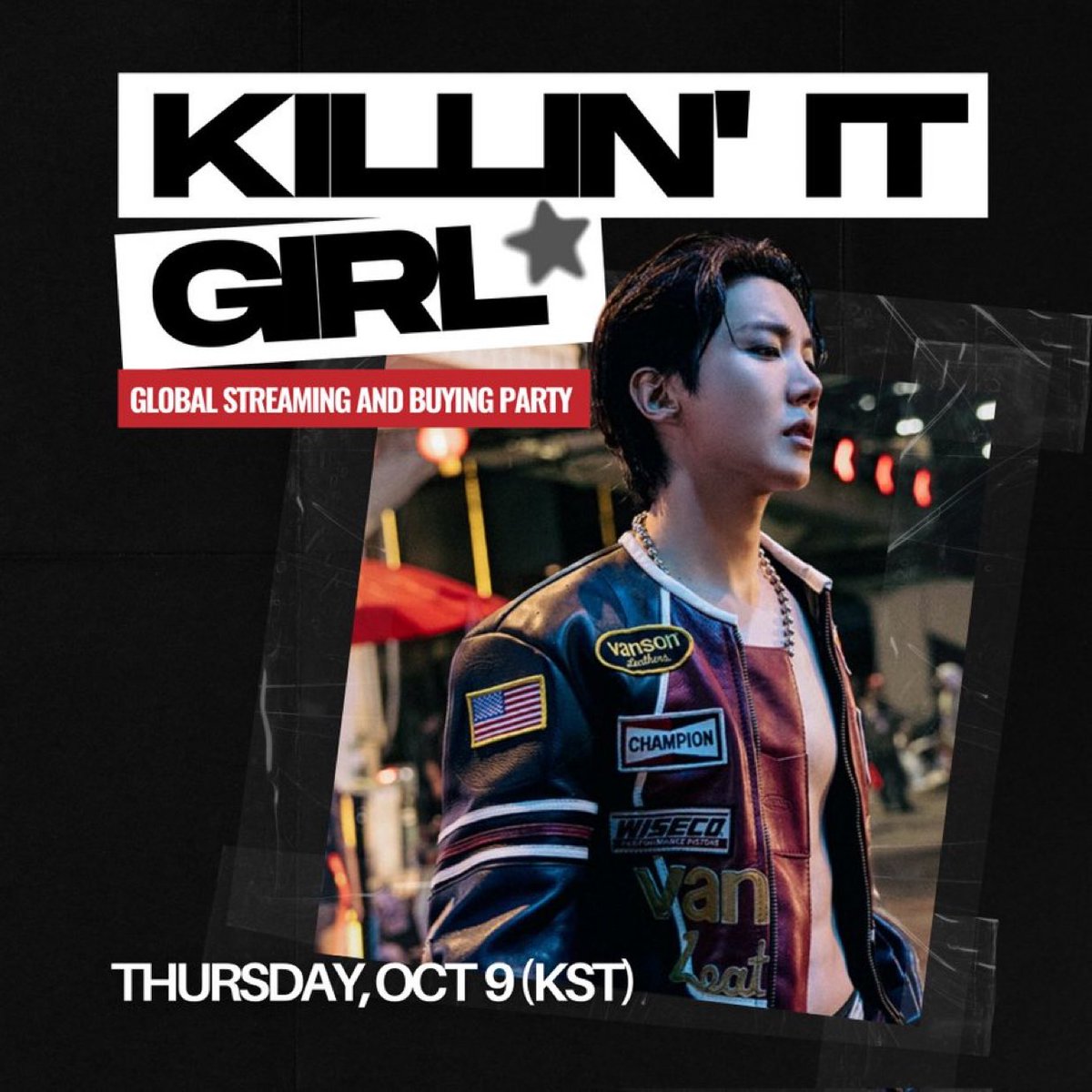 📢 Urgent ‼️ 

Killin’ It Girl still hasn’t reached the Billboard Year-End cutoff (1.4M units) 🚨

💥 On October 9 ( KST), we’ll hold a global buying party to boost sales, all together for j-hope 💿🔥

Please make sure you’ve purchased all versions and kindly  SPREAD THE PROJECT