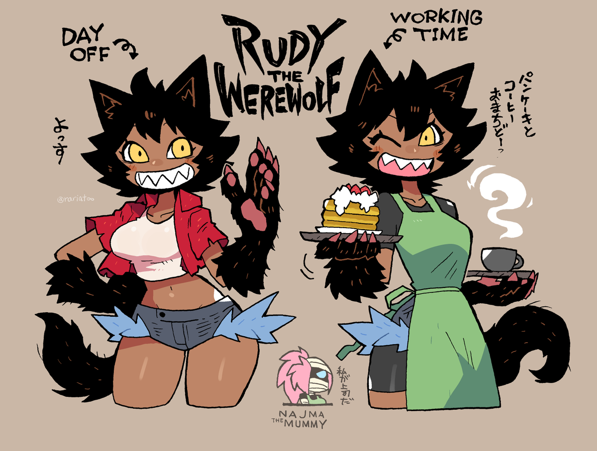 rariatoo's tweet photo. Rudy the Werewolf art [OC]🐺 https://t.co/RpwqbhOlaJ