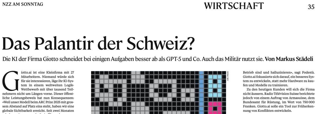 We’re at a decisive moment. The debate is no longer if Europe will build its own AI leaders, but who will take the lead.

👉 Full article (German, paywall): nzz.ch/wirtschaft/ein…