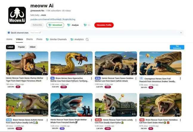 automat_expert's tweet image. $29K 💵 from 8 uploads.
All using AI animal stories + Veo 3 + ChatGPT 🧠
RPM ~$2 → 14.7M views