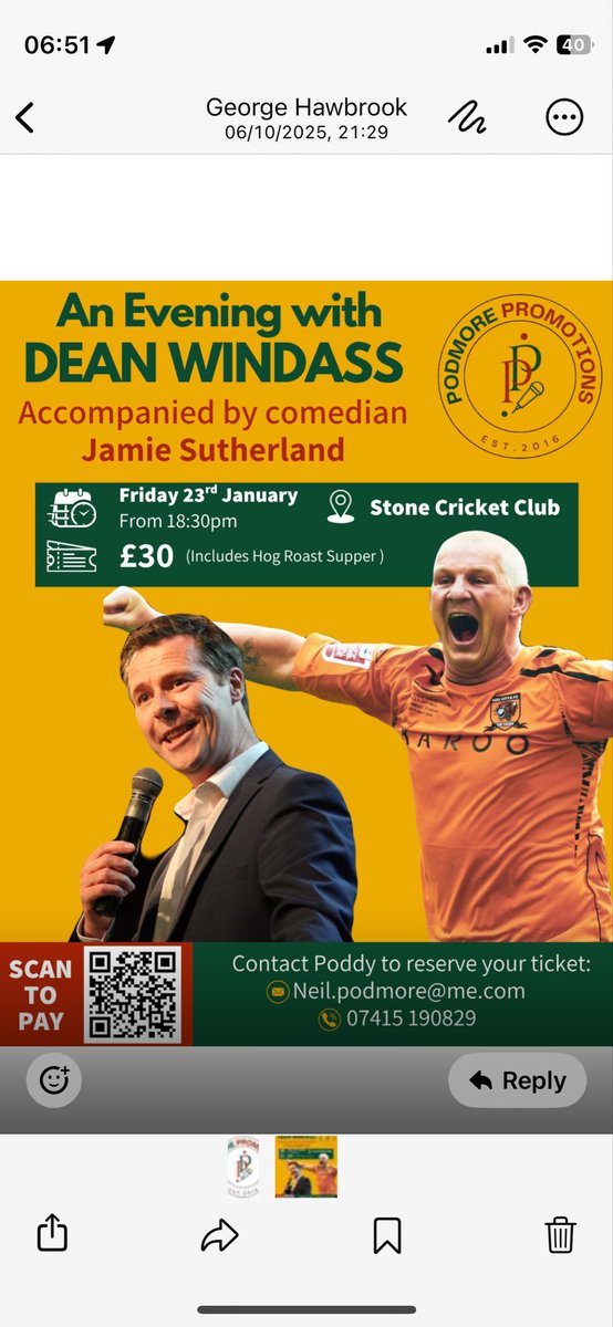 Come and join us for another top night <a href="/StoneSPCC/">Stone SPCC</a> for an Evening with <a href="/DWindass10/">Dean Windass</a>
It’s taken a few years of trying, and we’ve also managed to secure the services of top comedian <a href="/jamiesutherland/">jamie sutherland</a> for what will no doubt be a quality evening.
Get in touch to reserve your tickets.