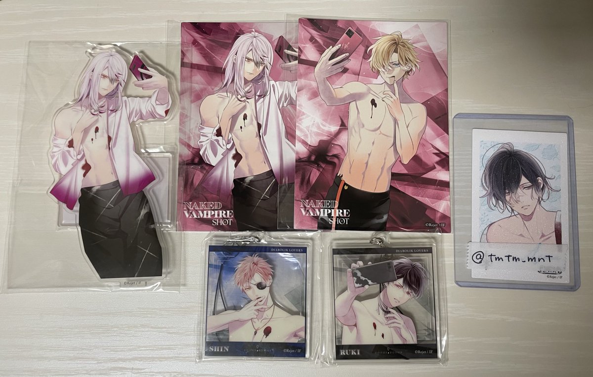 【交換】DIABOLIK LOVERS ディアラバ ディアラヴァ NAKED VAMPIRE SHOT くじ アクスタ

譲:
B賞 カルラ
C賞 ルキ、シン
D賞 コウ、カルラ

求:同種 アズサ

札幌手渡し、郵送可能。
検索からもどうぞ。