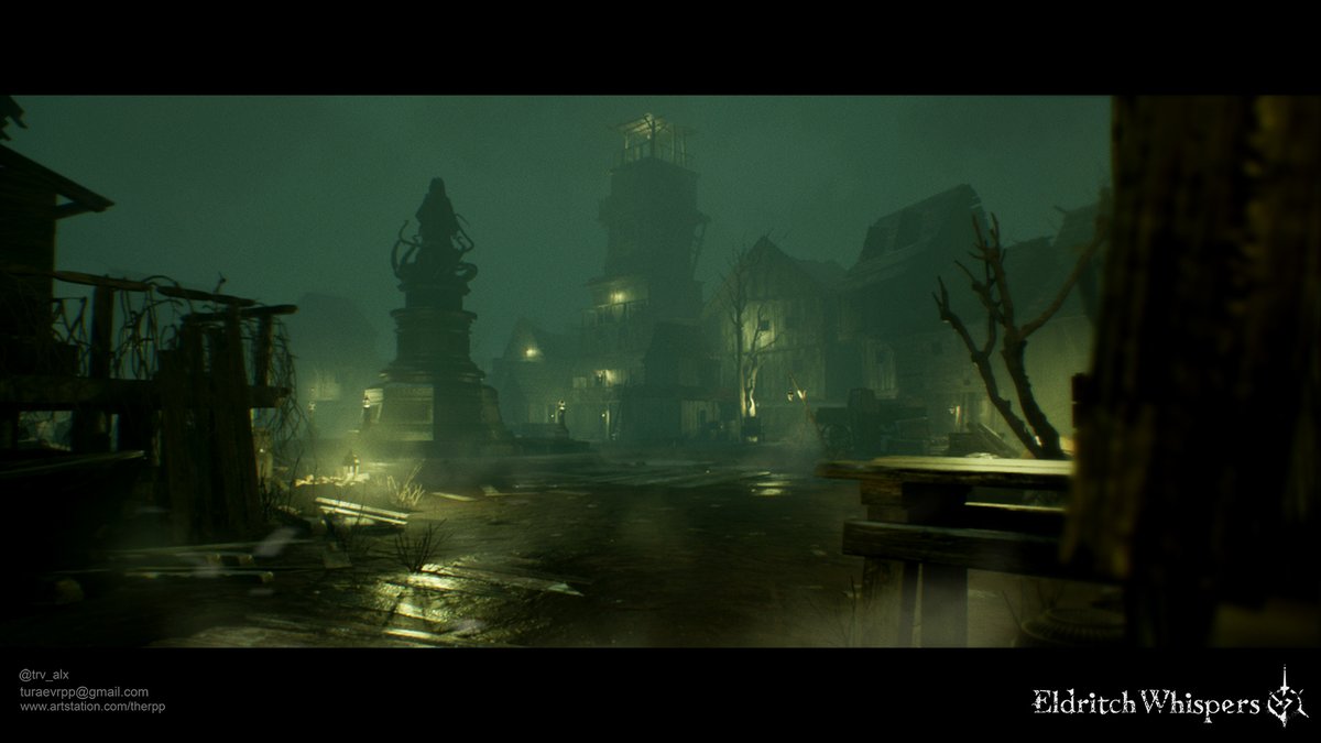 turaev_alexey's tweet image. #horror #unrealengine5 #environement #leveldesign #darkfantasy #lineart #lovecraft #innsmouth