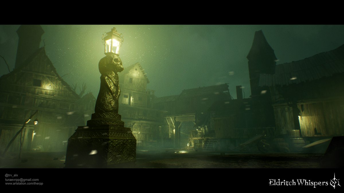 turaev_alexey's tweet image. #horror #unrealengine5 #environement #leveldesign #darkfantasy #lineart #lovecraft #innsmouth