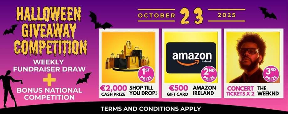 ourfundraiser.ie/org/newinnglan… you have to be in to win it 😀 click the link 🔗 to support our fundraiser and be added to an extra special Halloween draw!