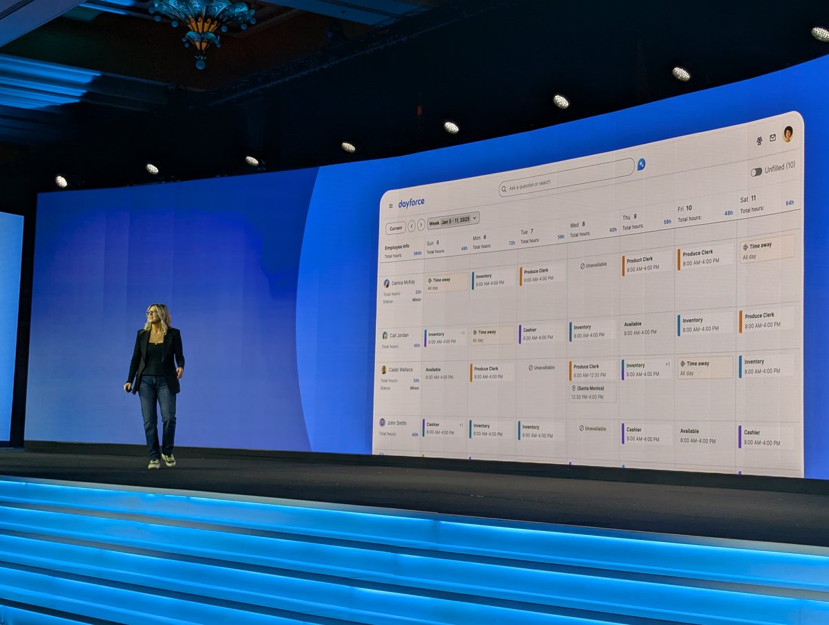 holgermu's tweet image. And Foucault announces new @Dayfoece #Scheduling. #DayforceDiscover