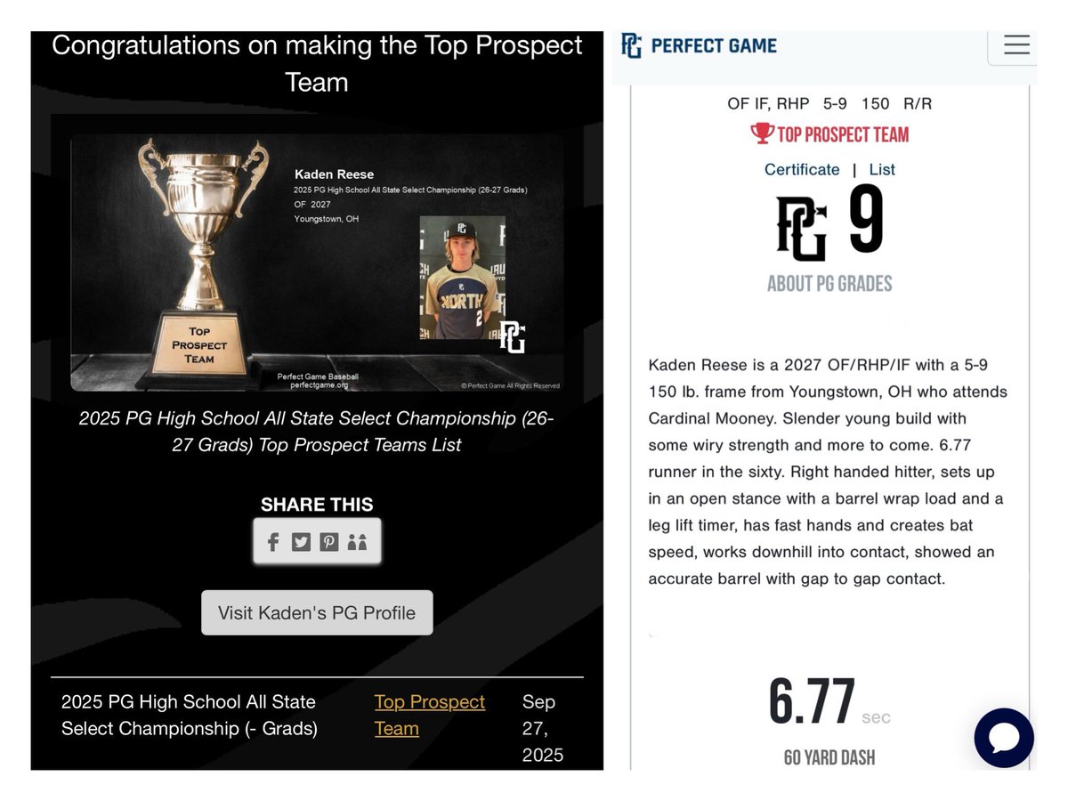 Kaden Reese c/o 2027 tweet media