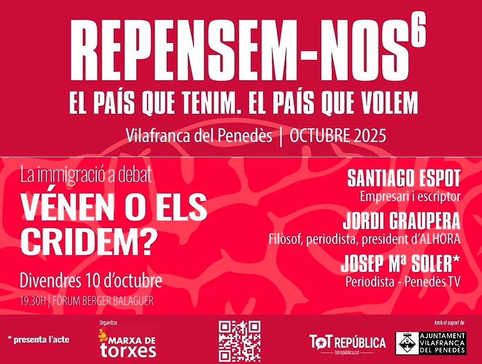 L'anomenada extrema esquerra pro-Palestina vol censurar la meva participació en l'acte d'aquest divendres 10 d'octubre a Vilafranca.

Caram! Sembla que tornem al 1940.

Si Espanya no ha aconseguit fer-me callar, no ho faran pas aquests poca-pena.
