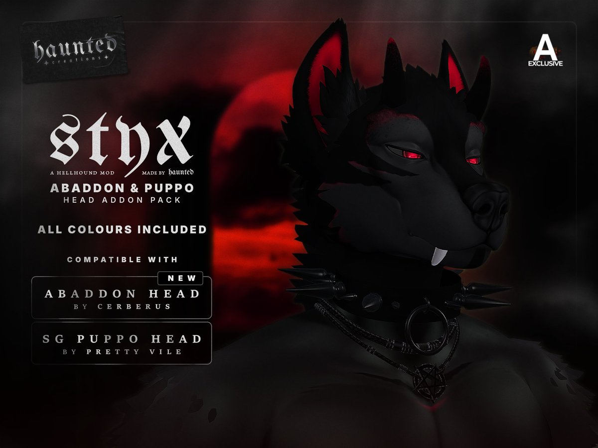 Mariflua1's tweet image. Get your hands on abaddon head addon: Available now at @Abnormal_Event ! PS: Also compatible with Puppo Head
Taxi : maps.secondlife.com/secondlife/Abn…