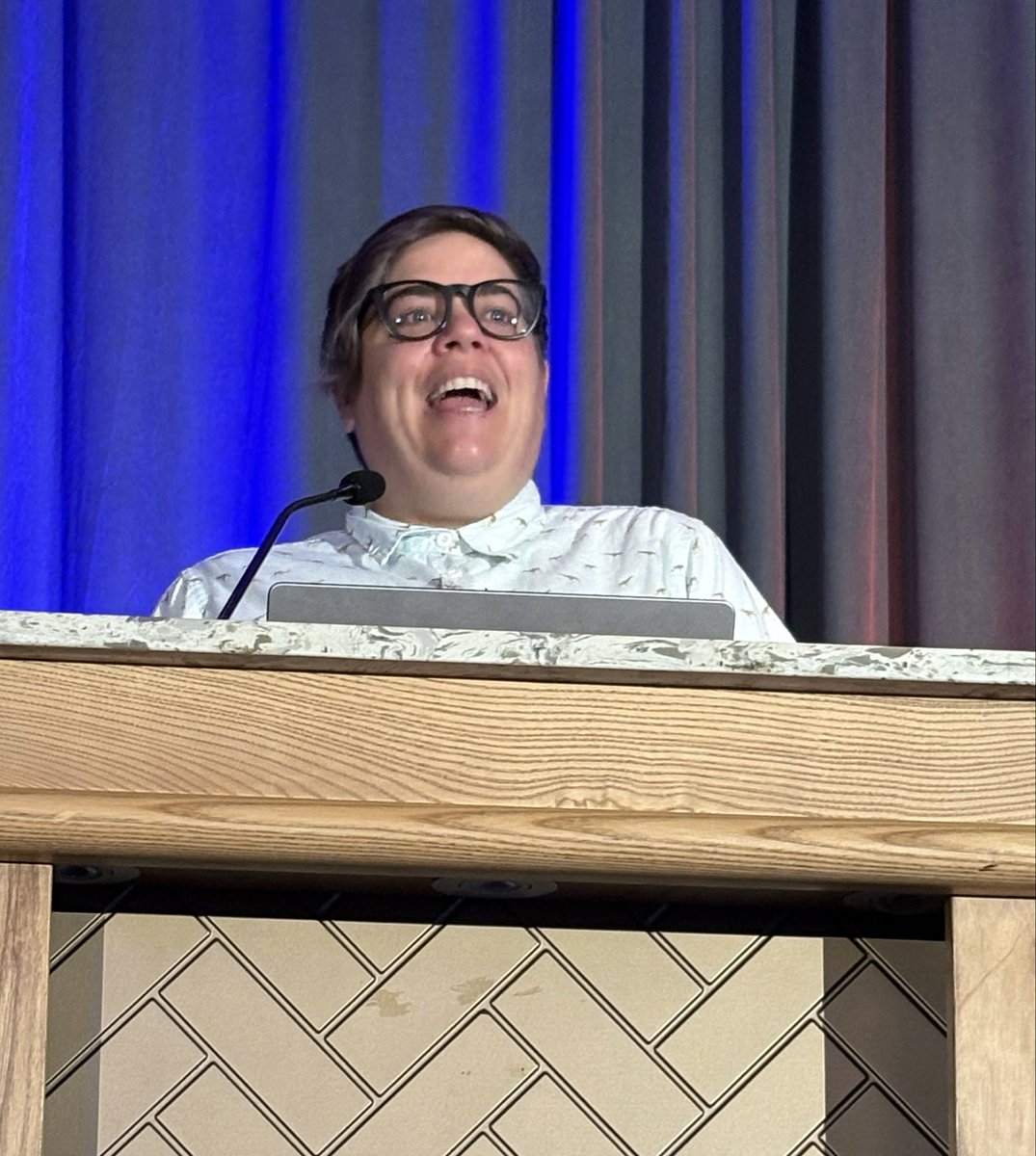 Cal_ECSE's tweet image. CalECSE Symposium launched with a powerful keynote from master storyteller and inclusion researcher Dr. Shelley Moore.  #calecsesymposium2025
