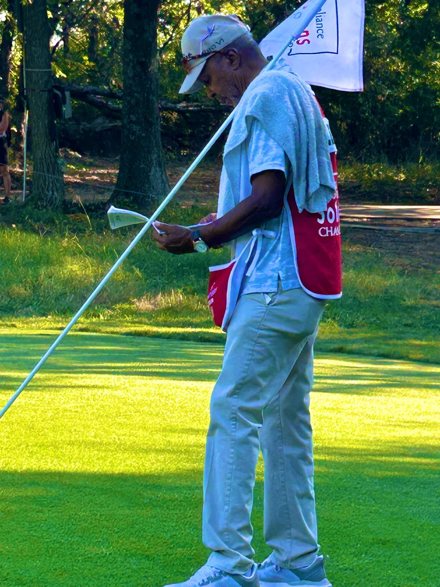 This is Tommy Bennett, he caddied for Tiger in the 95’ Masters. Tommy started caddying at Augusta in 1964 when he was 15 years old. He’s worked 20 Masters, made 18 cuts. I watched him make another on the kft LAST WEEK!
What a true inspiration and a living piece of golf history.