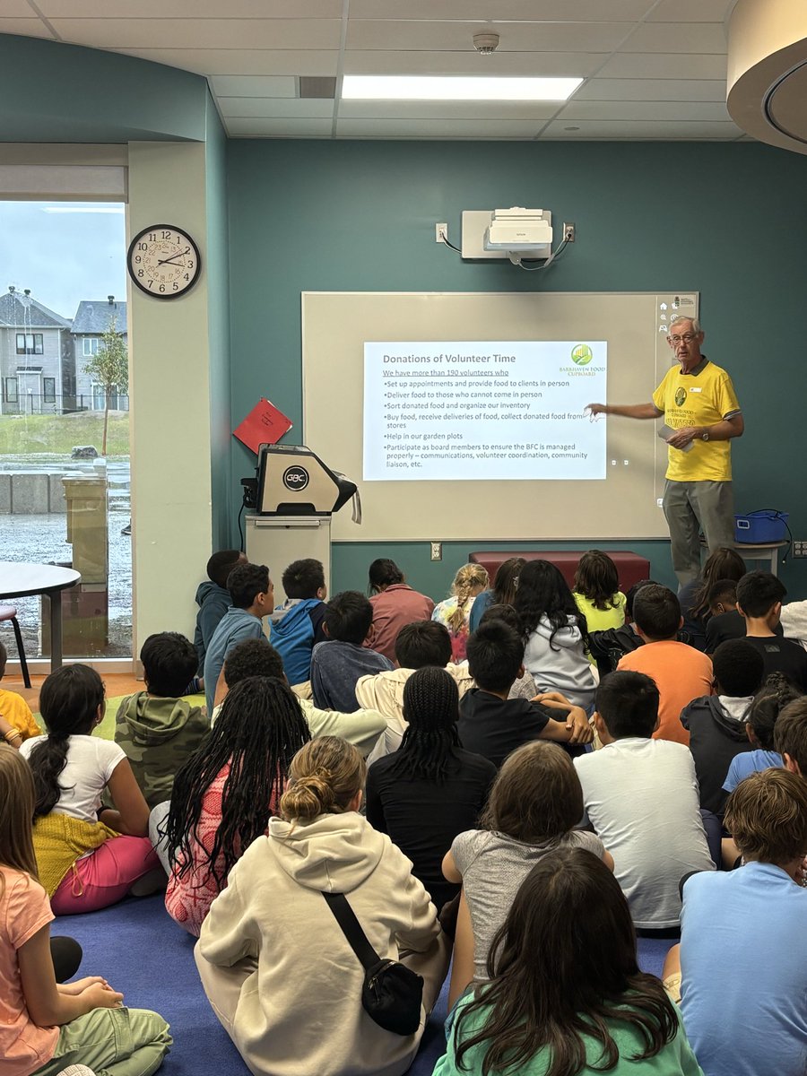 mmekuprowski's tweet photo. The grade 6 students had a wonderful presentation from the Barrhaven Food Cupboard this afternoon! https://t.co/ivWqNTr8bL