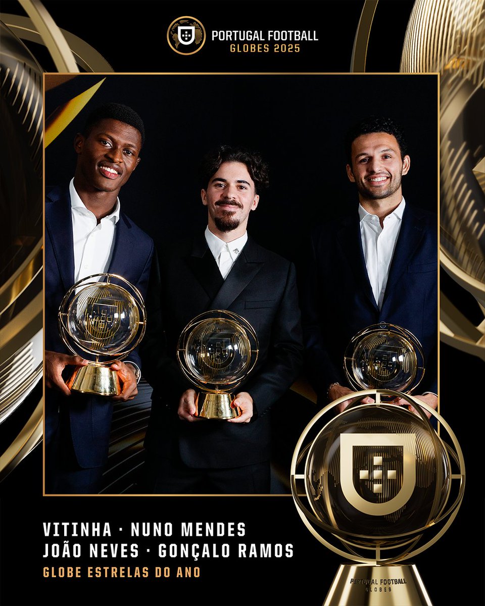 Canal_11Oficial's tweet image. 𝗘́𝗣𝗢𝗖𝗔 𝗗𝗢𝗨𝗥𝗔𝗗𝗔 💎 Encantaram a Europa e agora brilham nos #PortugalFootballGlobes 🌍🏆