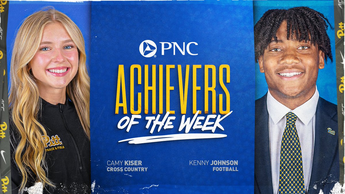 Congrats to our <a href="/PNCBank/">PNC Bank</a> Achievers of the Week!

<a href="/Pitt_TF_XC/">Pitt TF/XC</a>: Camy Kiser
<a href="/Pitt_FB/">Pitt Football</a>: Kenny Johnson

More ➡️ pittsburghpanthers.com/aotw
