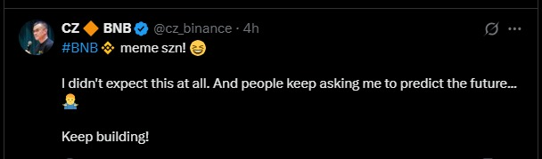 RoundtableSpace's tweet photo. BNB meme szn is here https://t.co/fYjZb3oSso