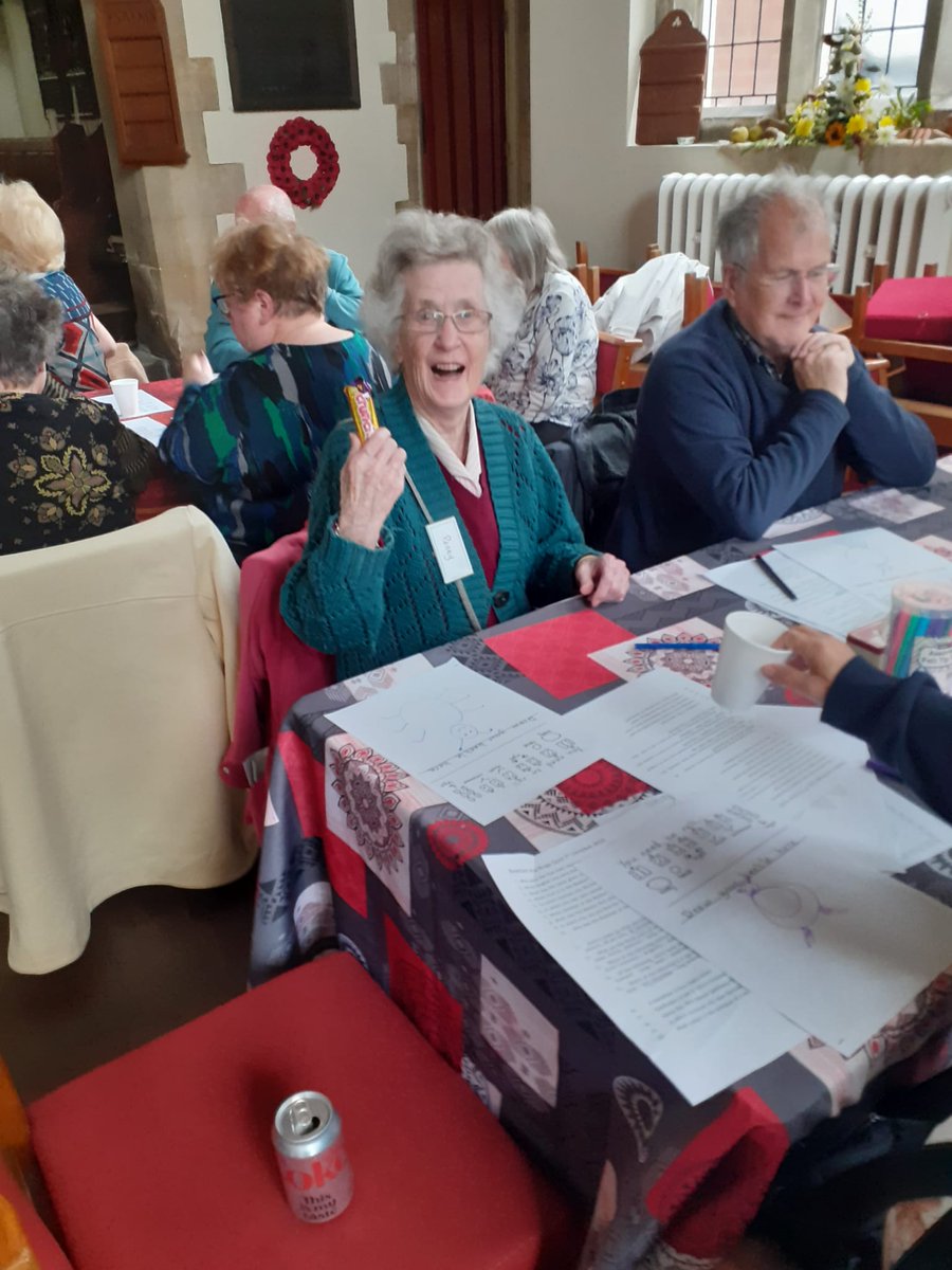 A nice calming atmosphere with everyone fully engaged in the Beetle Drive this afternoon at Forget Me Not Cafe