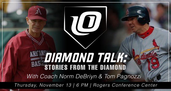 ARHSBCA (@ar_hsbca) on Twitter photo Check out this very cool event that <a href="/UofOAthletics/">Ozarks Athletics</a> baseball program is hosting Nov. 13th on the University of the Ozarks campus.
our.show/diamondtalk Check out this very cool event that <a href="/UofOAthletics/">Ozarks Athletics</a> baseball program is hosting Nov. 13th on the University of the Ozarks campus.
our.show/diamondtalk