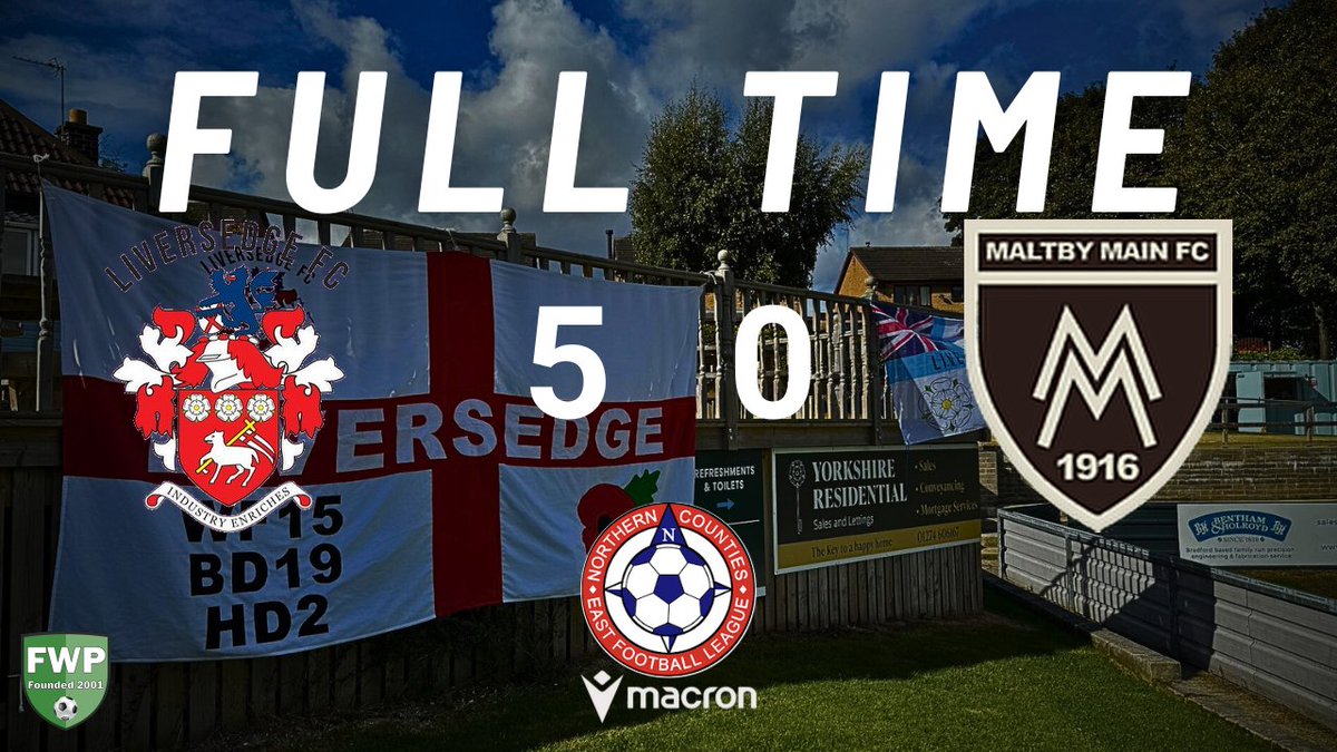 Liversedge_FC's tweet photo. FULL-TIME: Liversedge 5-0 Maltby Main https://t.co/7LjMQjO2il https://t.co/f775nKzf4N