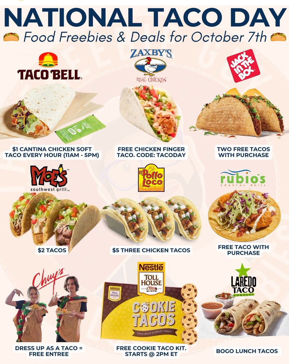 CTOTHELOS77's tweet image. Where are you heading to celebrate National Taco Day?