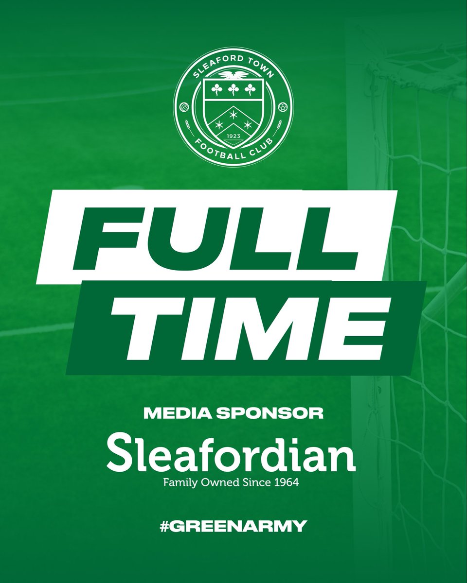 ⌚FULL TIME

A professional performance away from home see us score 3 goals and earn 3 points 💚

Thank you to all the Greens who made the trip to support the boys.

🟡 #Holwell 0-3 #GreenArmy 🟢
