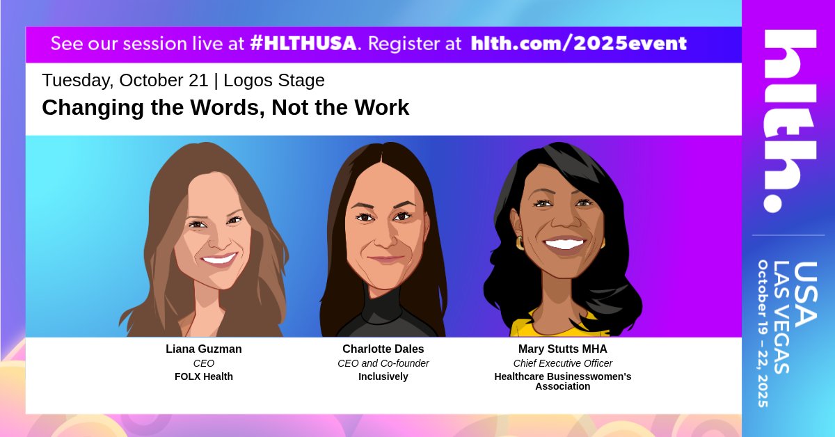 WorkInclusively's tweet image. Headed to #HLTH2025?  Don’t miss Charlotte Dales on stage with @folxhealth &amp;amp; @HBAnet 
They’ll break down how employers can:
• Move past one-size-fits-all benefits
• Align wellbeing spend with what employees actually use

Oct 21 | 11:45 AM | Logos Stage
#HealthEquity
