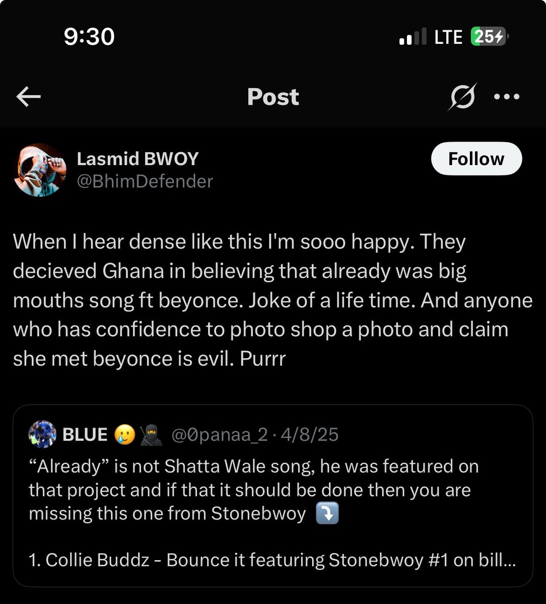 1Big_Shiru's tweet photo. All this while @stonebwoy was envy about @shattawalegh collab with Beyounce😭🤣💔 such an emotional and greedy person to be alive!😂 Ebe God wey go punish u🤣
#DropBackYard
#StreetCrown
#StreetCrownForGrammy https://t.co/4t7GDWWKHB