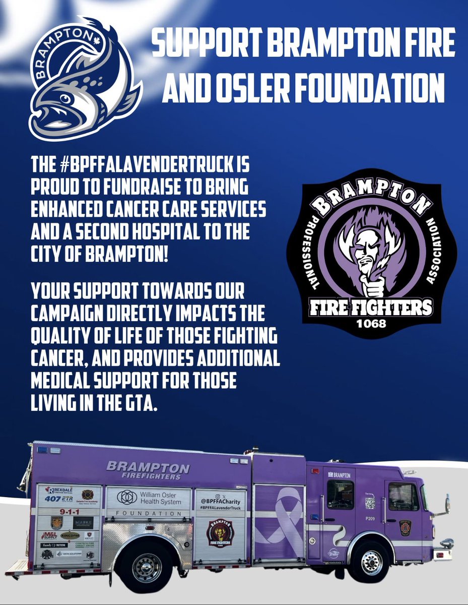 Help support #BPFFALavenderTruc! Tickets purchased using the below link, for this Fridays <a href="/OHLSteelheads/">Brampton Steelheads</a> game, provides a portion of the sale directly to the campaign!

Come watch some great hockey and support a great cause!

Please retweet!

am.ticketmaster.com/steelheads/buy…