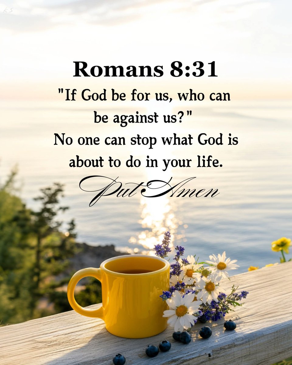 Romans 8:31  What shall we then say to these things? If God be for us, who can be against us?
