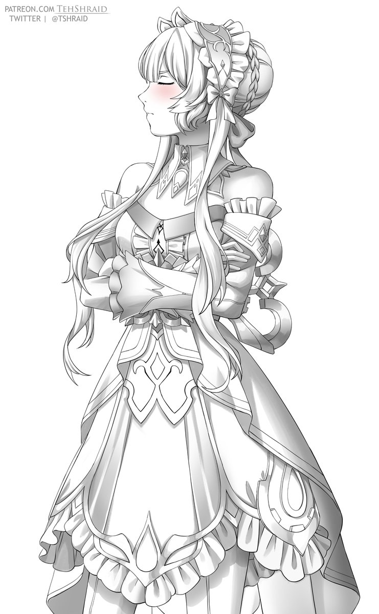 TShraid's tweet image. Grumpy Sandrone wip