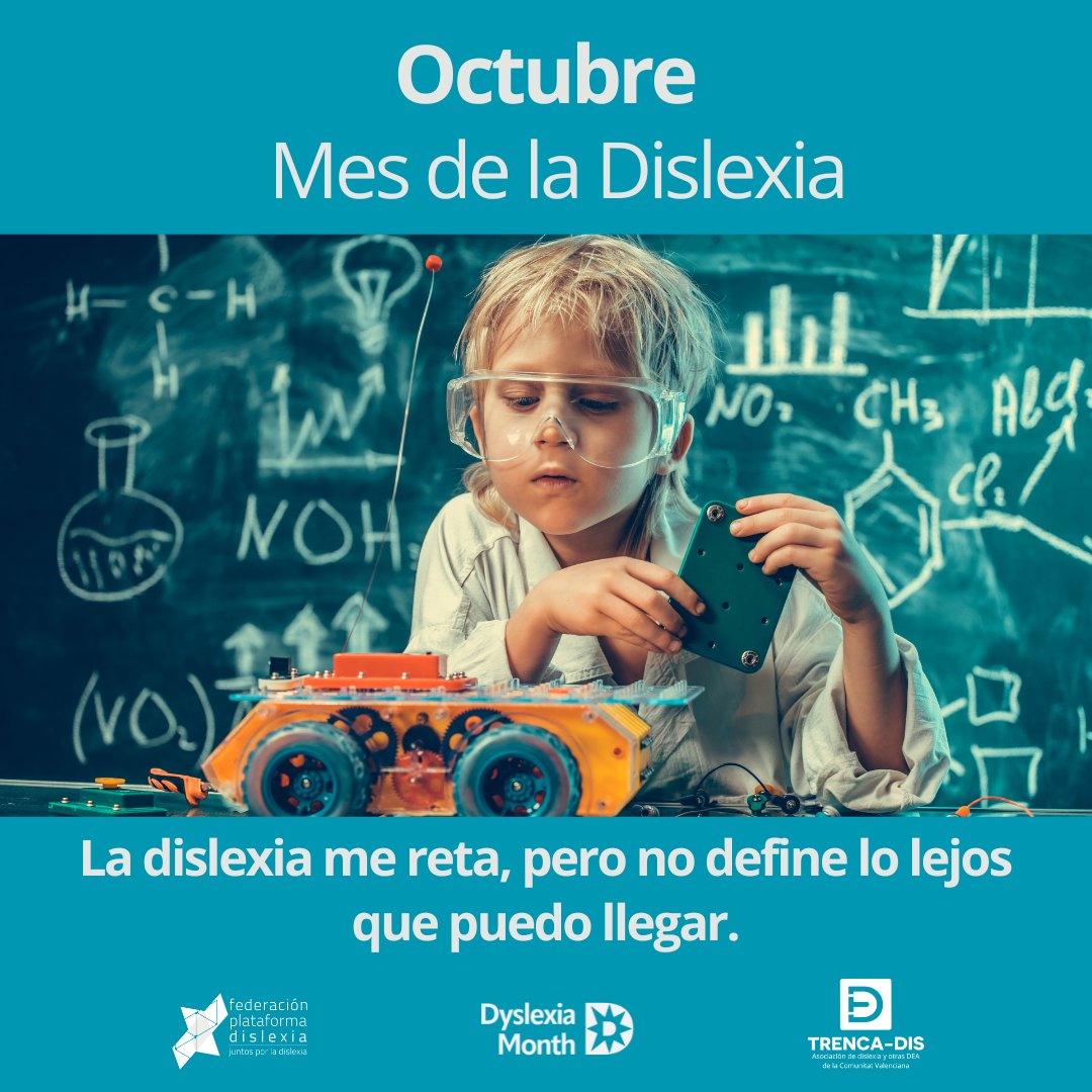La #dislexia me reta, pero no define lo lejos que puedo llegar.
Con apoyos y comprensión, el talento florece. 💐Cambiemos la mirada. Comparte.
Octubre, mes de la Dislexia.
#juntosporladislexia #DíaDeLaDislexia #MesDeLaDislexia