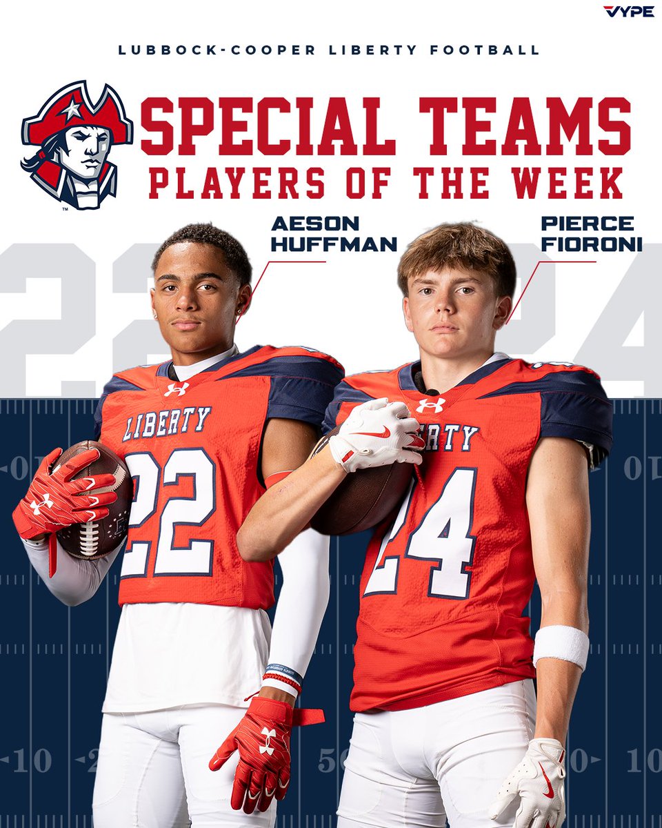 .<a href="/LibertyFB_LCP/">Liberty Patriot Football</a> Congratulations Aeson &amp; Pierce!
#LCPfamily #PatriotCulture #StandUpAndFight