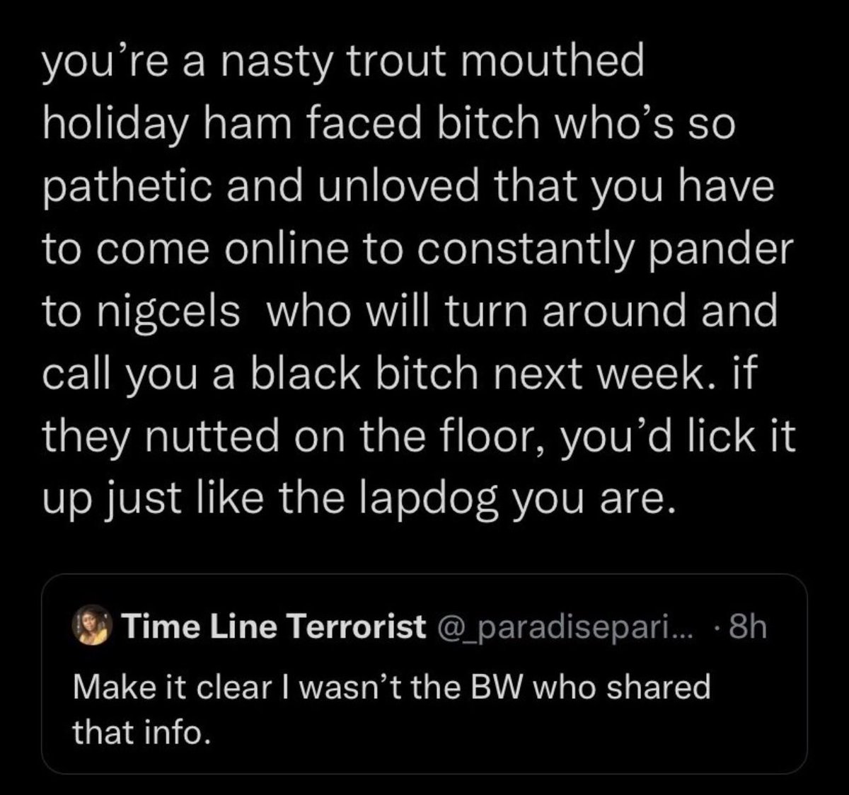 yawningemoji's tweet photo. i’m not gonna bodyshame that dizzy bitch but i’ll NEVER forget one of the #filthiest reads i’ve ever seen in my life directed at her lmfao https://t.co/0Zeap0QWru