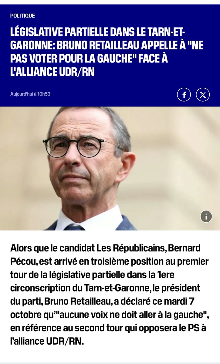 Nos désaccords ne justifieront jamais la compromission avec les extrêmes — qu’ils viennent du #RN ou de #LFI .

Être Républicains, c’est défendre la #liberté , #égalité , #fraternité . 🇫🇷🇪🇺