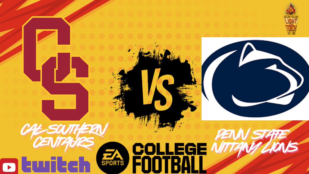_LightTheTorch's tweet image. As the Trojans prepare for war against Michigan, The Centaurs take on Penn state
Tune in 4:30pm pst
twitch.tv/lightthetorchp…