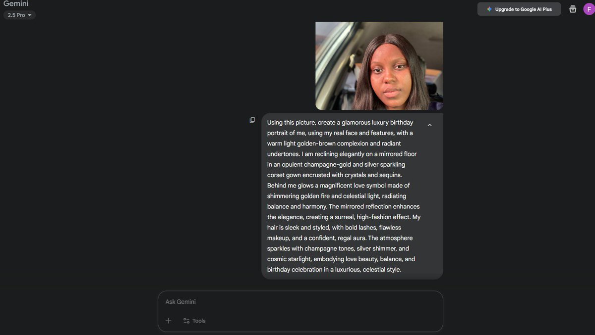 nkeiruka_iweala's tweet image. While others are creating stunning AI pictures, I’m here saying “This isn’t my face” I’ve tried countless times using my real photo, yet AI keeps sending faces of different people. What am I doing wrong? Can anyone else relate #AICreators #AICommunity #DigitalCreator #relatable