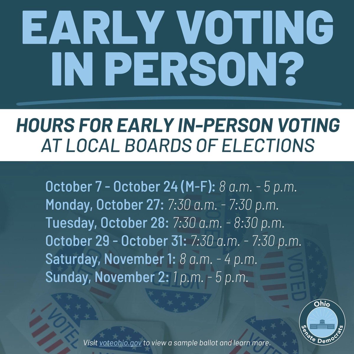 summitdems's tweet image. 🗳️Early voting starts today!
