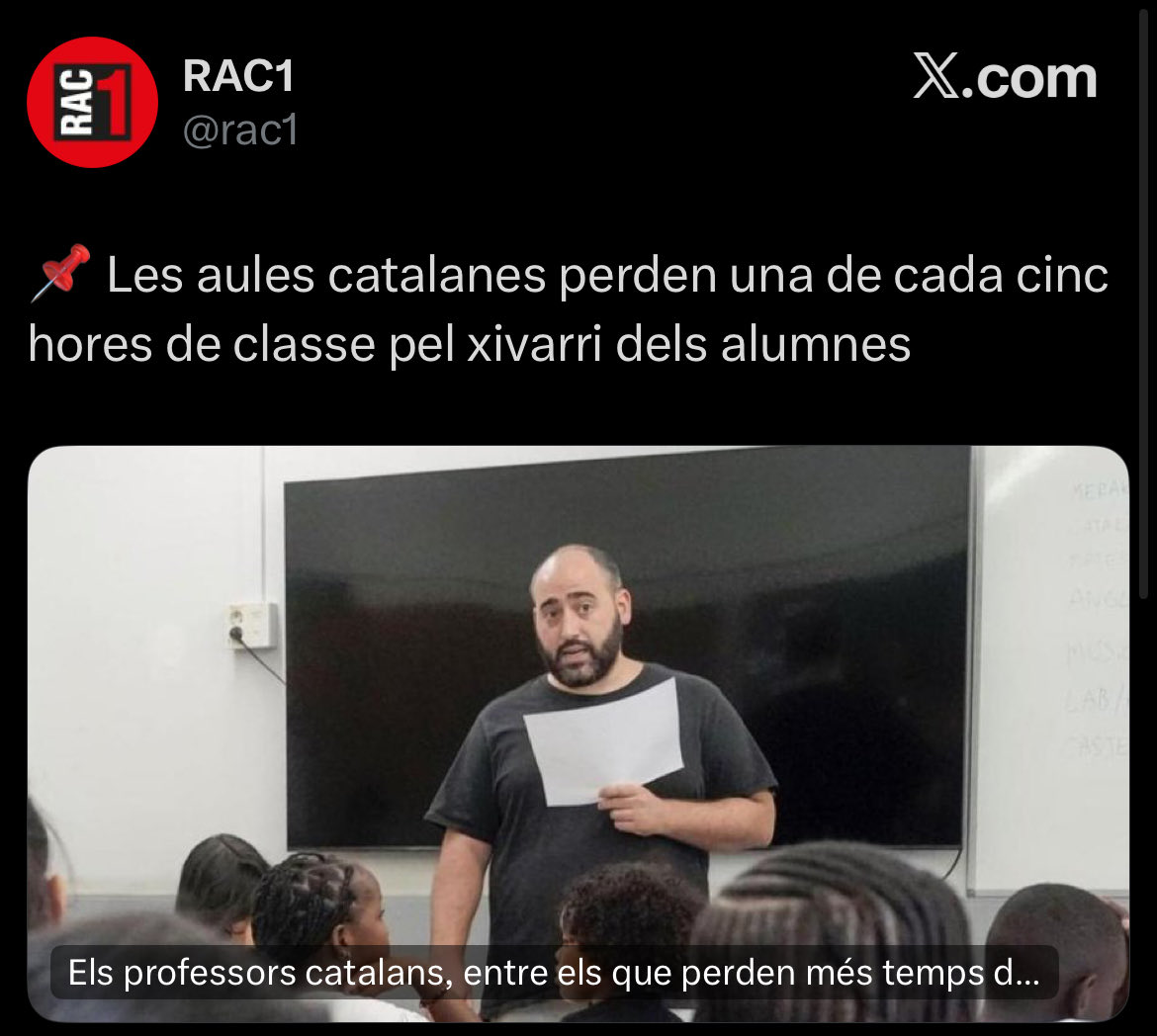 rubedabarniol's tweet image. El dia que el sistema educatiu d’aquest país peti, no digueu que els docents no us vam avisar.