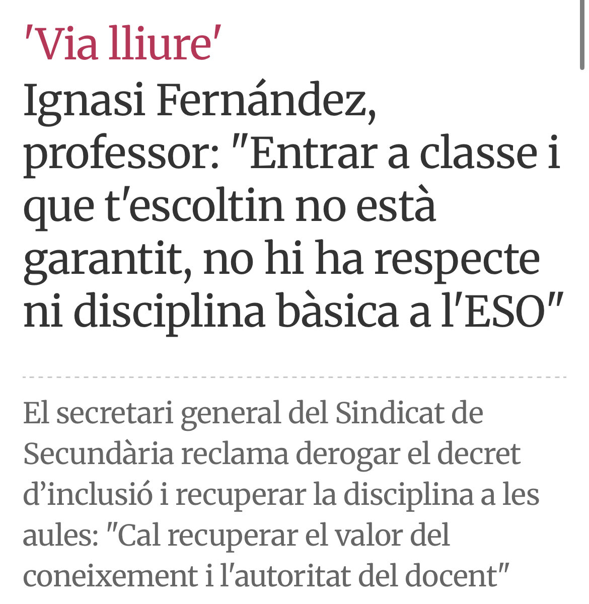 rubedabarniol's tweet image. El dia que el sistema educatiu d’aquest país peti, no digueu que els docents no us vam avisar.