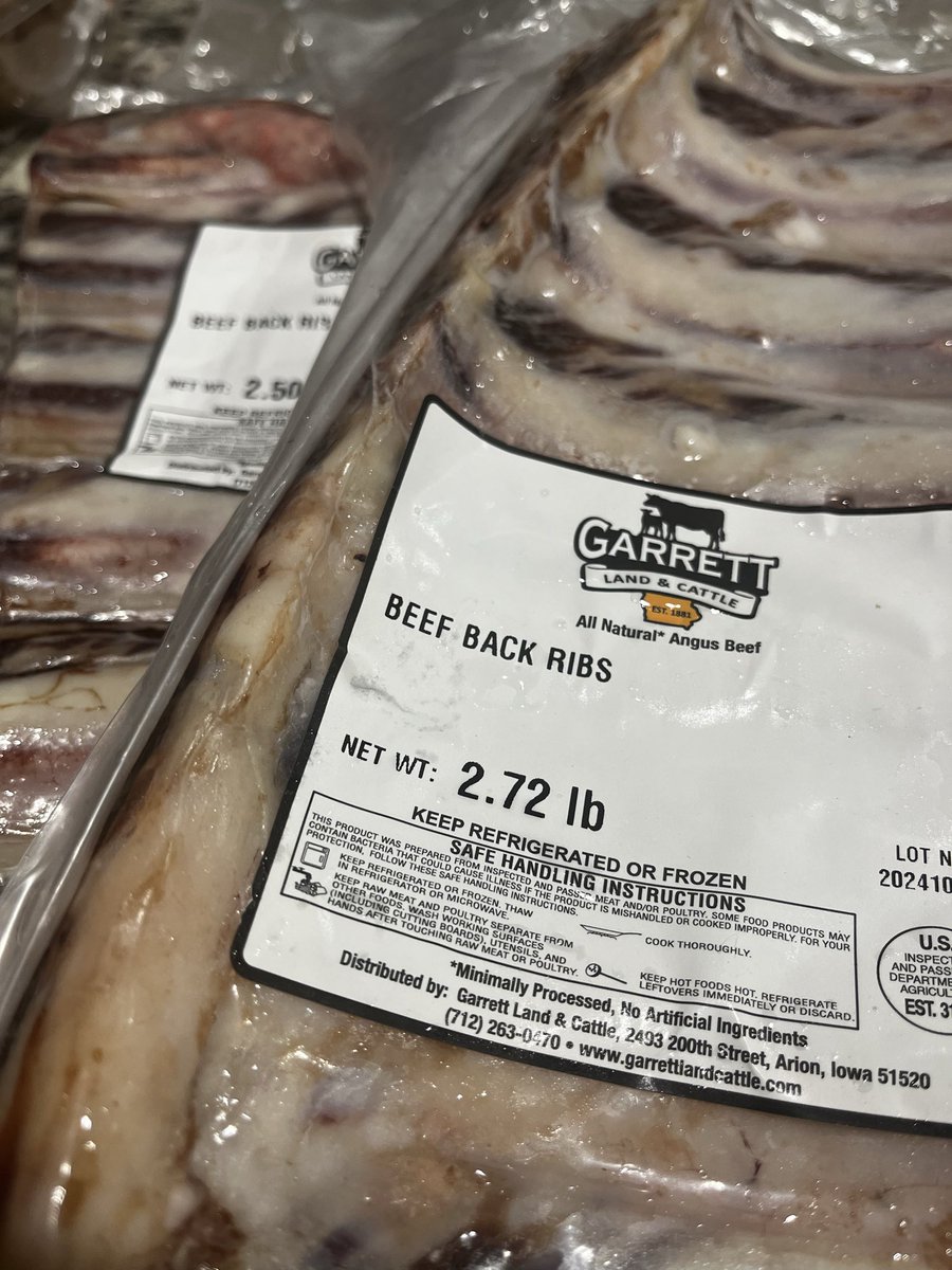 Finally got the ribs I’d planned to cook Sunday in the oven. One Ginger Coffee Rub and one Busan BBQ.