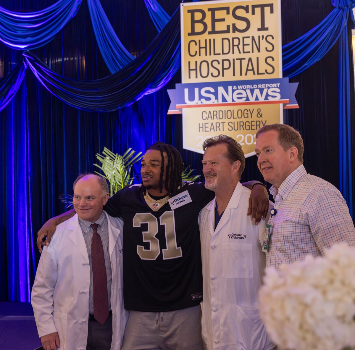 Saints's tweet image. Honored to celebrate @OchsnerHealth Children&apos;s Hospital being named Louisiana’s #1 children’s hospital for the fifth year in a row by U.S. News &amp;amp; World Report with additional honors in the nations Top 50 in two specialities!
