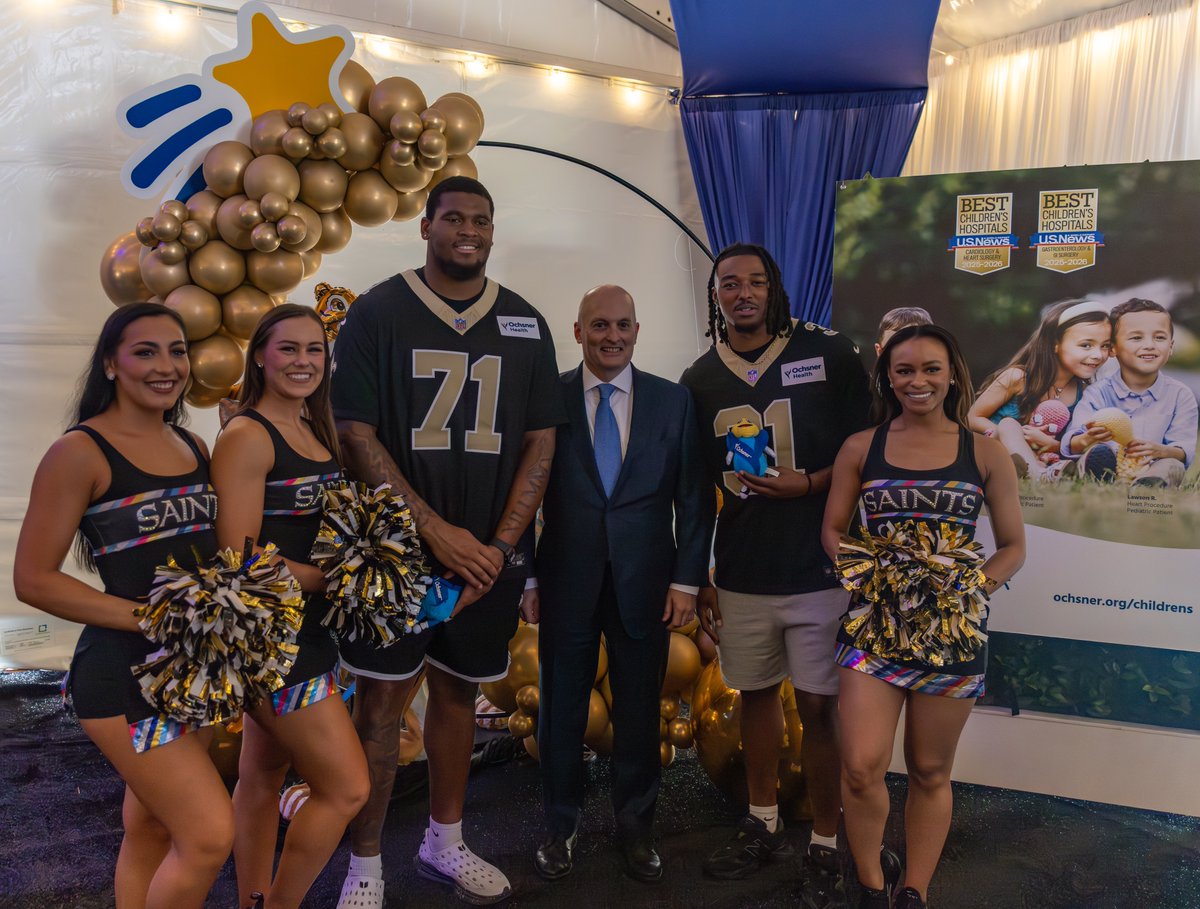 Saints's tweet image. Honored to celebrate @OchsnerHealth Children&apos;s Hospital being named Louisiana’s #1 children’s hospital for the fifth year in a row by U.S. News &amp;amp; World Report with additional honors in the nations Top 50 in two specialities!