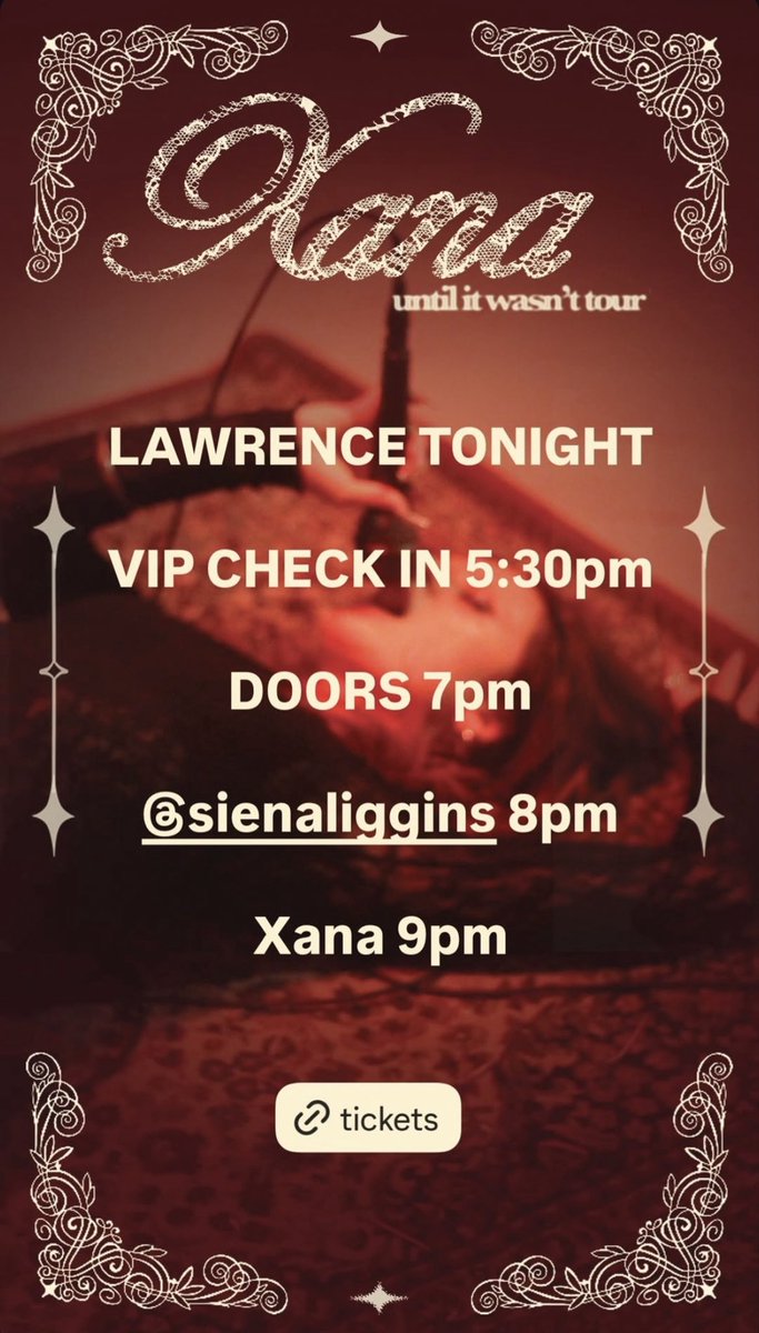 Xana_Hub's tweet photo. 📸 | Xana on Instagram Stories for tonight in Lawrence!!
#UIWTour #UIWLawrence #UIWTourLawrence https://t.co/xy2VzFiYX5