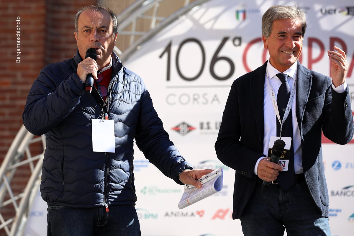 6-10-2025 #Legnano #CoppaBernocchi . #AlessandroBrambilla e #RobertoPella #presidente #LegaCiclismoProfessionistico #FotoBergamaschi -#SandroBrambilla #presenter
