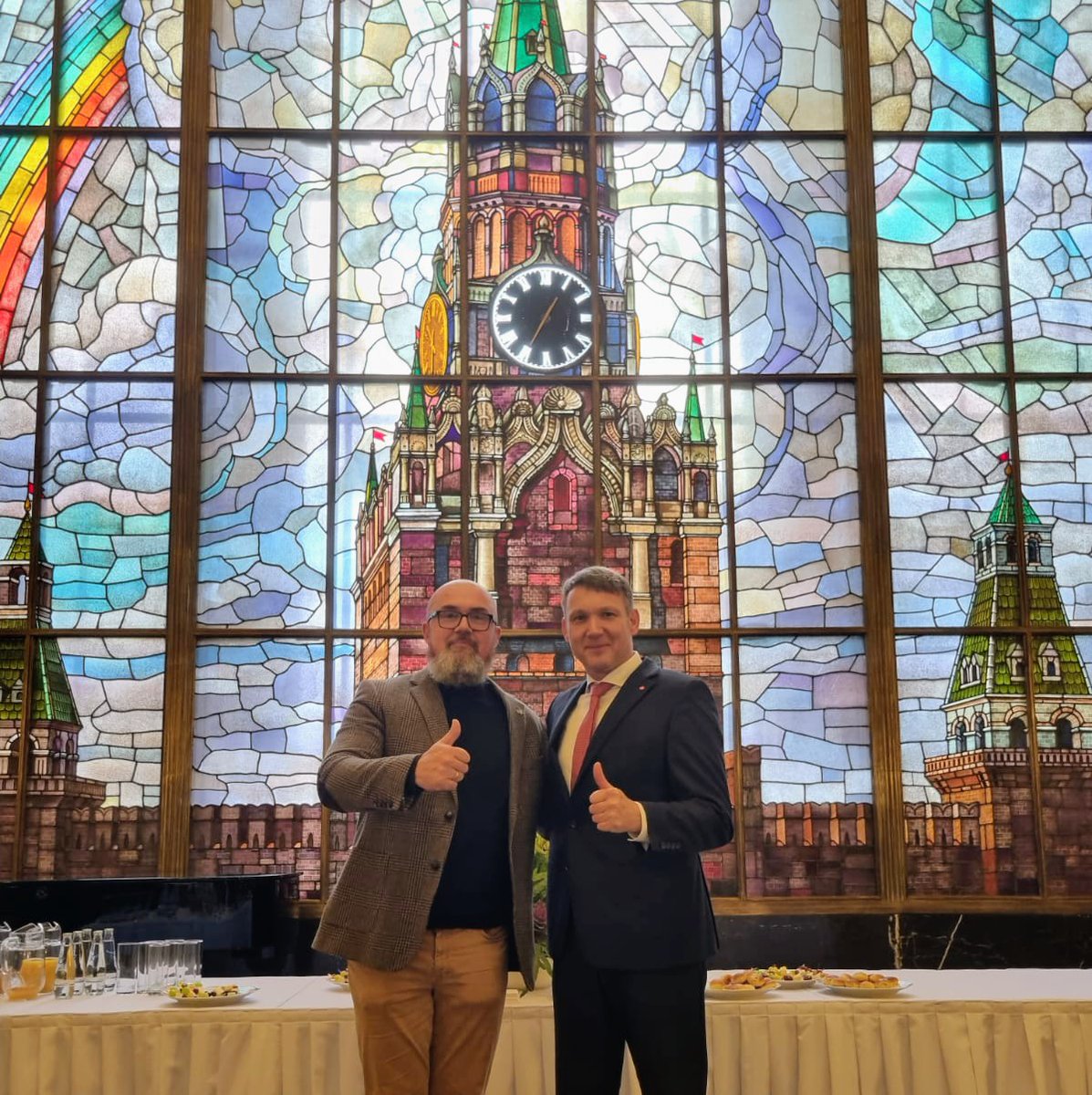 Heute in <a href="/RusBotschaft/">Botschaft der Russischen Föderation</a> mit dem #AfD-Abgeordneten Hans-Thomas #Tillschneider.