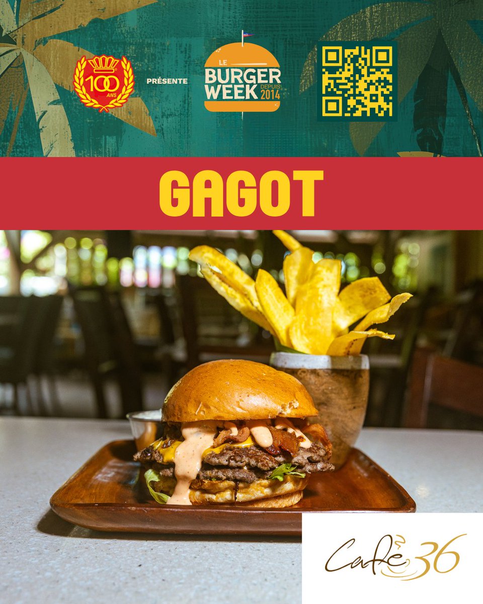 leburgerweekht's tweet photo. Découvrez les créations de Café 36 Haïti - @leburgerweekht - 10 au 17 oct 2025
🍔 Gagot
🍹Cherry
Description complète sur https://t.co/dy44ZhmY7e
#LeBurgerWeekHaiti #LeBurgerWeekHT #LaCouronne100ans #EditionBestOf #AnsyenBonToujouBon https://t.co/RNOPuH3DFl