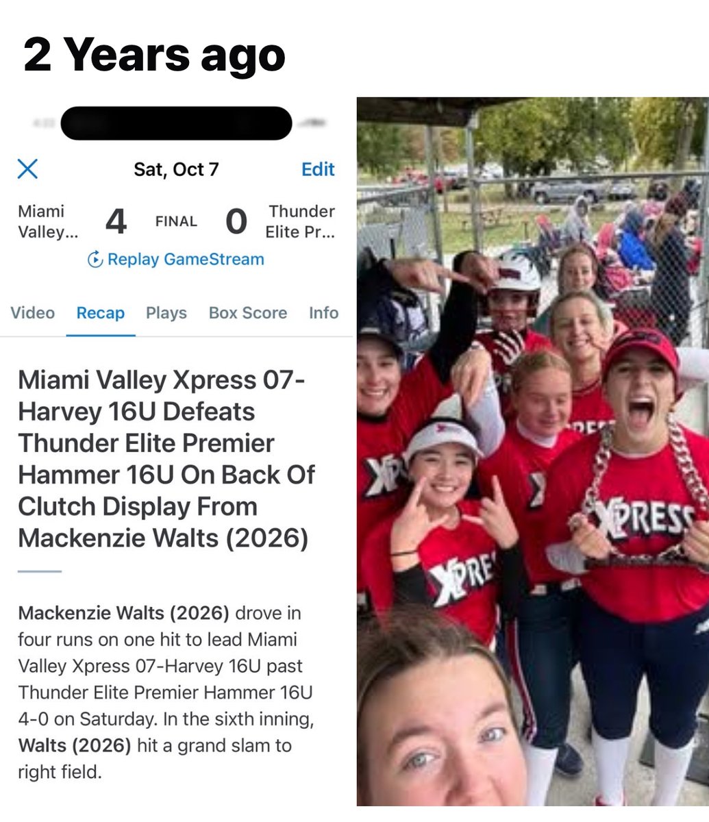 I did get to play in the Xpress's last tournament in Aug, but I wasn't 100% - I am now! After almost 2-yrs, it's going to be SO fun to be back on the field this coming weekend &amp; not worry about it; let's go! <a href="/CincyTNT/">Cincy TNT</a> <a href="/powerhousehit/">Powerhouse Hitting</a> <a href="/BeaconSB/">UMB Softball</a> <a href="/CoachArdagna/">Coach Ardagna</a> <a href="/CoachBartley/">Josh Bartley</a> <a href="/walts66/">Leon Walts</a>