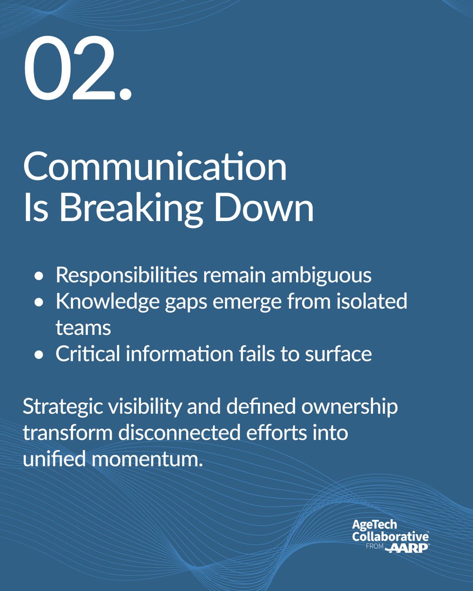 AgeTechCollab's tweet image. Even great teams can struggle with execution.
5 signs you might benefit from project management support:
❌Projects drifting off course
❌Communication silos
❌Overwhelmed teams
❌Frequent status requests
❌Innovation stalled
🎯 Read more in our blog post: lnkd.in/ghQ_ZEys