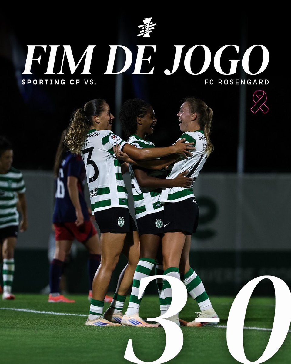 ⏹️ Apito final! As nossas Leoas vencem no jogo de estreia na UEFA Women's Europa Cup 👏

⚽ Madison H., Carolina Santiago e Flor Bonsegundo.
🟢 3-0 🔵 // #SCPFCR #UWEC