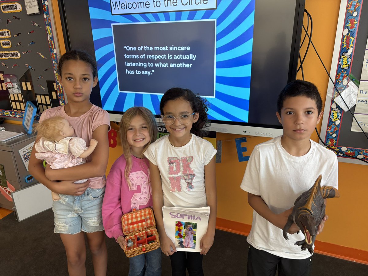 Show and Tell circle was a blast- it is fun to learn new facts about our classmates!